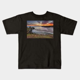 Three Cliffs Bay, Gower Kids T-Shirt